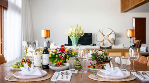 Villa Indrani - Fabulous dining setup